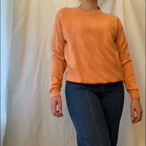 orange sweater